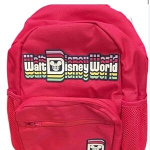 Disney pink Retro Logo Backpack